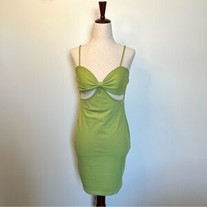 Green Princess Polly Bodycon Cutout Midi Dress size 6